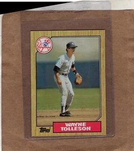 1987 Topps Wayne Tollison New York Yankees #224 NrMt - Picture 1 of 1