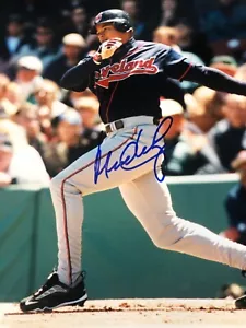 FOTO 8X10 FIRMADA POR LOS INDIOS DE MANNY RAMIREZ CLEVELAND Medias Rojas Dodgers C - Imagen 1 de 3