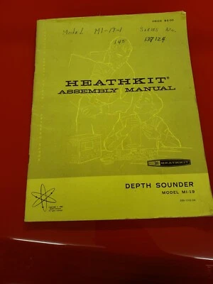 Manual de montaje de sonda de profundidad Heathkit MI-19 Foto 1 de 4