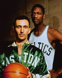 Boston Celtics Bill Russell & Bob Cousy 8x10 Photo NBA Basketball Print - Picture 1 of 1