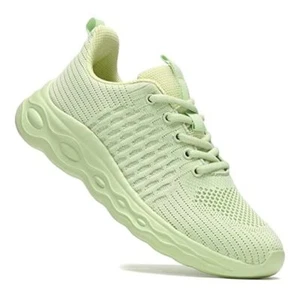 Women's Running Shoes Walking Tennis Sneakers Ladies Work Casual Comfor 9 Green - Picture 1 of 8