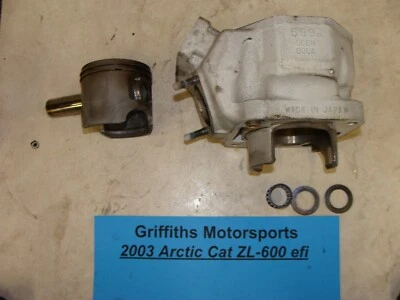 ARCTIC CAT ZL600 2003 EFI SS OEM APV cilindro pistón anillos 88ba scem jarra barril Foto 1 de 4
