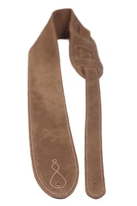Gitarrengurt feinstes Wildleder beige XL 150 cm lang - Bild 1 von 2