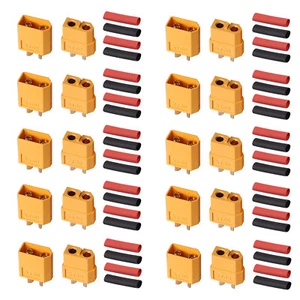 20 PCS XT60 Bullet Connectors Gold Plated RC Lipo DIY Plug Power Battery XT-60 - Picture 1 of 12