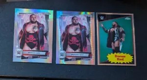 2025 Topps Chrome WWE Prism Refractor + Silver HOlo + 1985 Big Bronson Reed - Picture 1 of 1