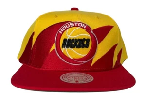 Mitchell & Ness NBA Houston Rockets HWC Sharktooth Snapback Hat, Cap, New - Picture 1 of 13