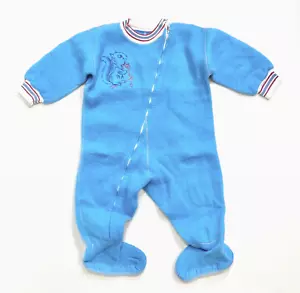 VINTAGE PINDYCK KUD-L-NAP FLEECE EINTEILER SCHLAFANZUG MIT FÜSSEN, GRÖSSE 2-3 - Bild 1 von 3