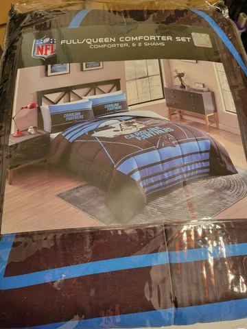 Carolina Panthers NFL Crosser Comforter & Sham Cover