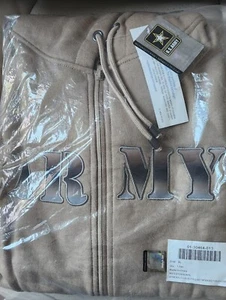 Bradford Exchange Army Tan Zip Up Sweatshirt Size XL - Picture 1 of 5