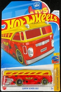 HOT WHEELS 2024 SURFIN' SCHOOL BUS SE BIKES BMX Red Camo #65, Combo Ship Avail - Picture 1 of 7