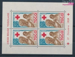 Togo Bloque 3 (completa edición) nuevo con goma original 1959 roja Cr (10236782 - Imagen 1 de 1