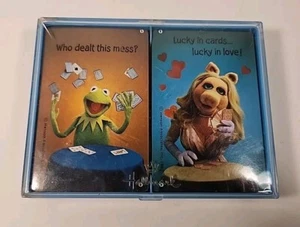 Jim Henson's Muppets Sealed Playing Cards Kermit Miss Piggy Hallmark Bridge 1980 - Picture 1 of 8