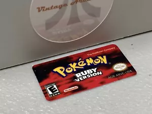Pokemon Ruby Version (Nintendo Gameboy Advance) Replacement Label - Picture 1 of 1