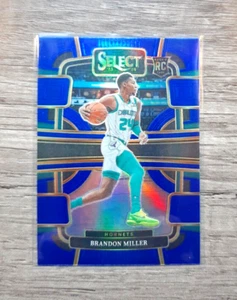 BRANDON MILLER 2023-24 SELECT CONCOURSE BLUE HOLO PRIZM HORNETS RC - Foto 1 di 2