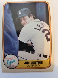 1981 FLEER JIM LENTINE #476 NM