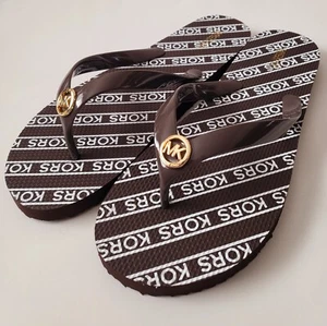 Sandalias chanclas Michael Kors para mujer con logotipo Jinx talla 7 8 9 10 11 negras rosa rojas - Imagen 1 de 14