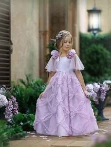 NWOT Dollcake Couture My Dream Closet Gown Lilac Flower Girl Photo Special sz 7 - Picture 1 of 4