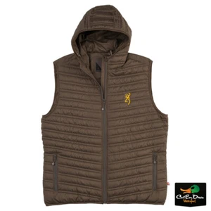 NEW BROWNING PACKABLE PUFFER HOODED VEST - Picture 1 of 12