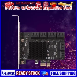 10 Port PCIE Expansion Card PCIe SATA 3.0 Controller Adapter 6Gbps for Desktop - Picture 1 of 8