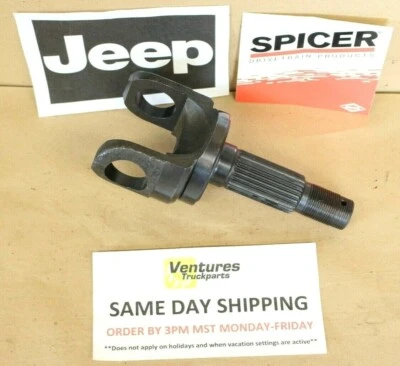 CHROMOLY OUTER AXLE SPINDLE STUB SHAFT XJ YJ TJ JEEP 1986-2006 DANA 30 OR 44 - Image 1 of 4