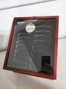 MONTANA SILVERSMITHS KNIVES Store Countertop Wood & Glass Display Case *Rare?* - Picture 1 of 15
