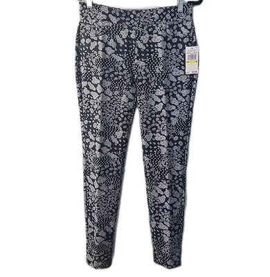 Michael Kors Mujer Azul Marino Blanco Paisley Pull On Leggings Pantalones Talla M Nuevo con Etiquetas Precio de venta sugerido por el fabricante 74 USD Foto 1 de 4