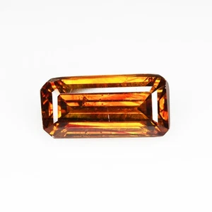 2.07 Ct Marvelous Octagan 9.8 x 4.8 MM 100% Natural Orange Mandarin Sphalerite ! - Picture 1 of 5