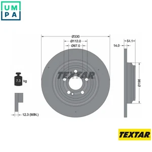 2x BRAKE DISC 92306905 FOR MERCEDES-BENZ M 264.920 2.0L OM 654.920 2.0L 4cyl GLE - Picture 1 of 9