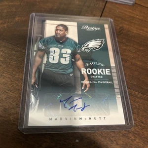 2012 Playoff Prestige Rookie Signatures /899 Marvin McNutt #289 Rookie Auto IOWA - Picture 1 of 2