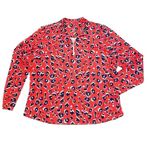 Top golf donna coda Activewear taglia XXL arancione navy leopardato elasticizzato colorato - Foto 1 di 10