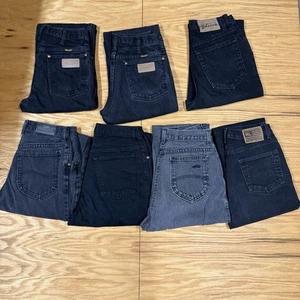 Lote de 7 Jeans Denim Vintage Wrangler Lee Express Años 90 Y2K Western Para Mujer’s - Imagen 1 de 8