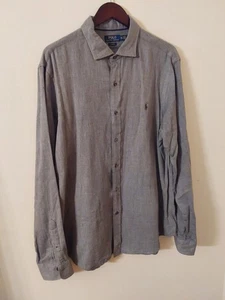 Polo Ralph Lauren Hemd Herren 2XL grau gestreift Slim Fit Button Down - Bild 1 von 5