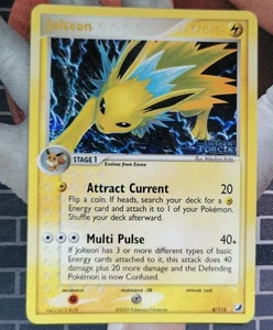 Pokemon EX Unseen Forces Jolteon Reverse Holo Rare Karte 8/115 Stamped - Bild 1 von 3