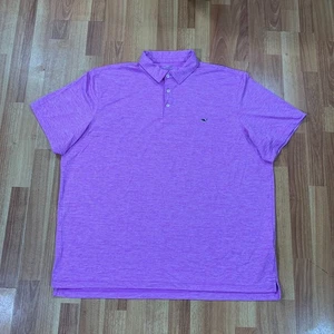 Vineyard Vines Polo Shirt Mens 2XL Purple Performance Sankaty On The Go - Picture 1 of 9