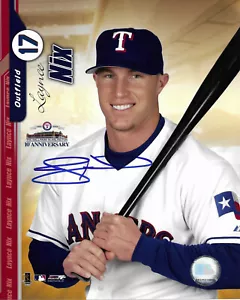 LAYNCE NIX Autographed Signed 8 x 10 Baseball Photo Texas Rangers COA - Picture 1 of 1