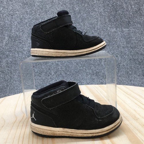 Scarpe Nike Bambini 6 Air Jordan 1 Flight Sneakers 707322 004 Nero Ecopelle