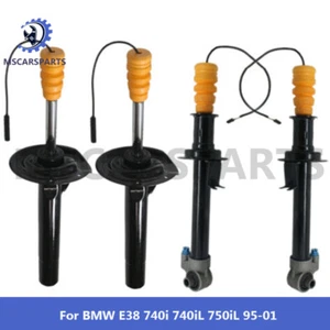 4Pcs Front Rear Shocks Absorbers Damper w/EDC For BMW E38 740i 740iL 750iL 95-01 - Picture 1 of 12