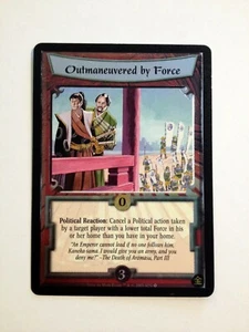 Outmaneuvered by Force L5R Legend of the Five Rings CCG Gold Edition Lámina Promoción - Imagen 1 de 2