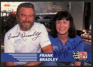 Frank & Maggie Bradley #7 signed autograph auto 1991 Pro Set NHRA Trading Card - Picture 1 of 1
