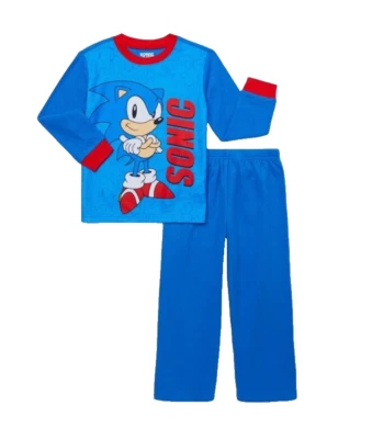 Sonic Hedgehog Manga Larga Top y Pantalones Pijama (PJ) Conjunto 2 piezas Talla Mediana (8) NUEVO Foto 1 de 4