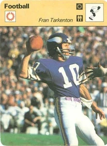 FRAN TARKENTON - 1977 Sportscaster card #08-06 MINNESOTA VIKINGS - Picture 1 of 1