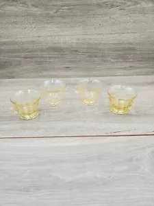 (4) Heisey Empress Sahara Glass Demitasse Cups - Picture 1 of 5