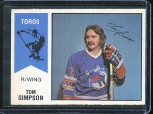 1974 O-PEE-CHEE (OPC) WHA Hockey # 16 Tom Simpson (NM-MT+) - Picture 1 of 2