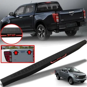 Rear Cover Tailgate Trim Matte Black Logo Red For Mazda BT-50 Pickup 2020-2022 - Picture 1 of 10