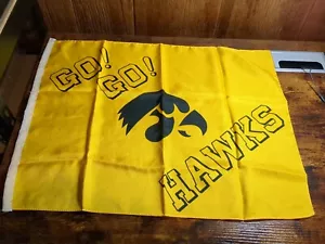 Iowa Hawkeyes Vintage Flag Yellow Blue Vintage Nos Sealed Bag 23x18 NCAA - Picture 1 of 10