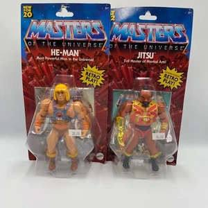 Lote de 5 figuras de acción retro Masters of the Universe He-Man Jitsu Stratos - Imagen 1 de 6