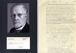 Walter Rudolf Hess Autograph - Picture 1 of 5