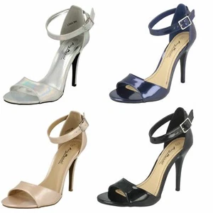 Ladies Anne Michelle High Heel Strappy 'Sandals' - Picture 1 of 37