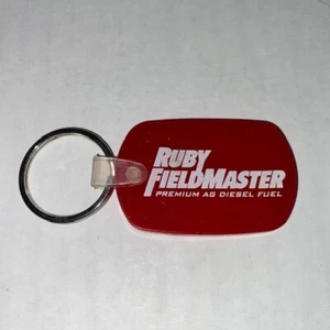 Ruby Fieldmaster Premium Ag Diesel Fuel Red Rubber Keychain - Picture 1 of 2