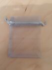 Organza Gift Jewellery Favour Bags Silver Pack Of 5 New